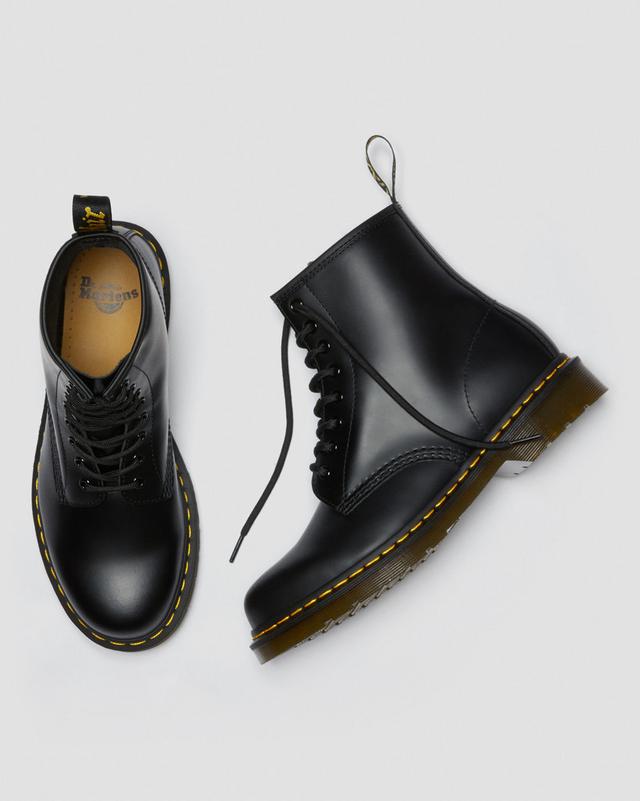 Boots 1460 en cuir Smooth à lacets Noir