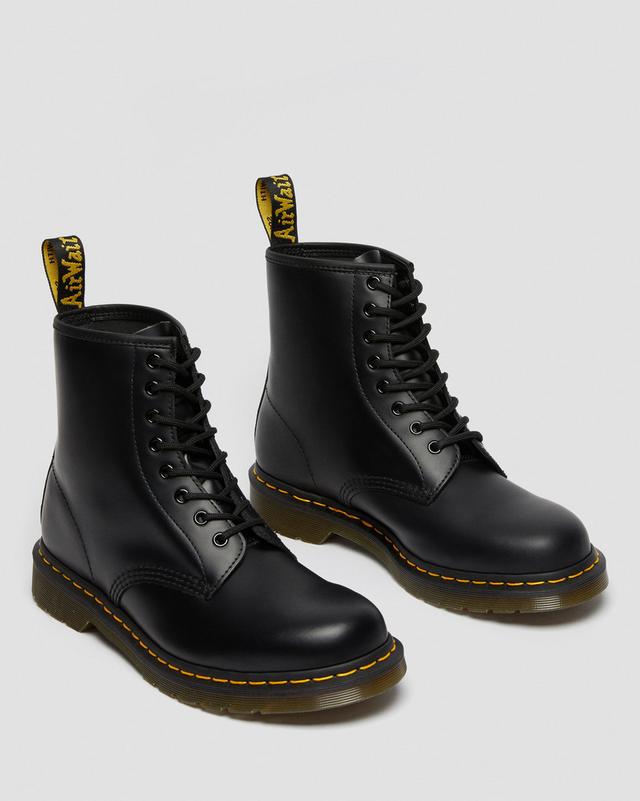 Boots 1460 en cuir Smooth à lacets Noir