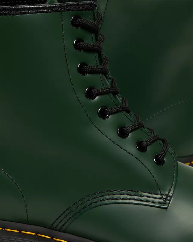 Boots 1460 en cuir Smooth à lacets Vert