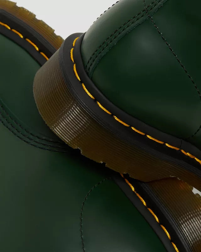 Boots 1460 en cuir Smooth à lacets Vert