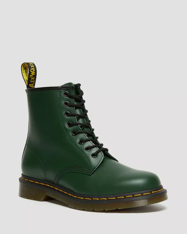 Boots 1460 en cuir Smooth à lacets Vert