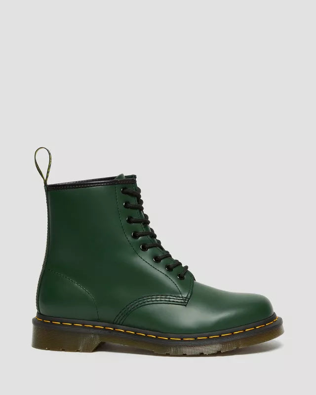 Boots 1460 en cuir Smooth à lacets Vert