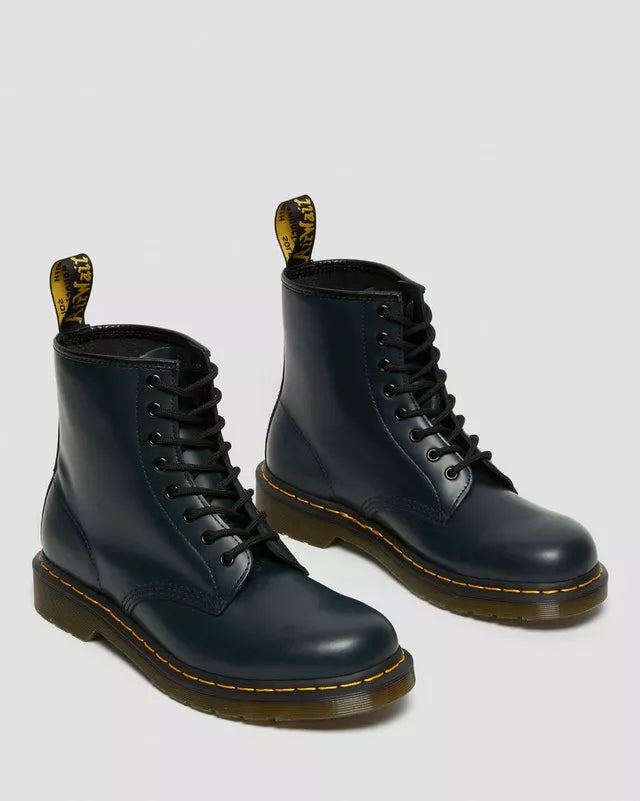 Boots 1460 en cuir Smooth à lacets Bleu marine