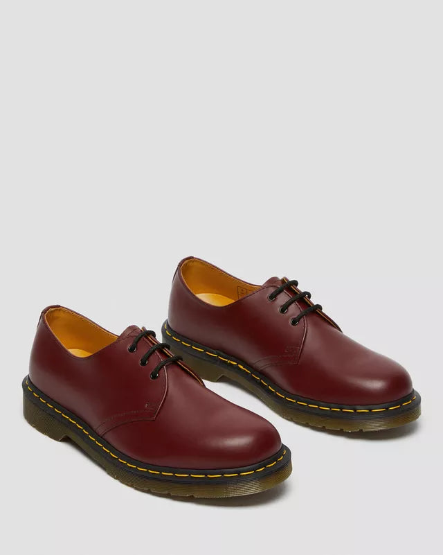 Chaussures 1461 Rouge en cuir Smooth