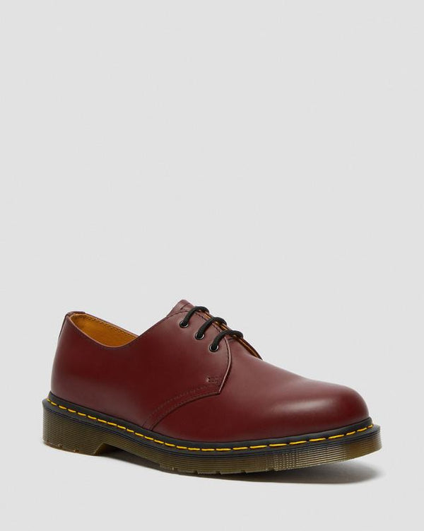 Chaussures 1461 Rouge en cuir Smooth
