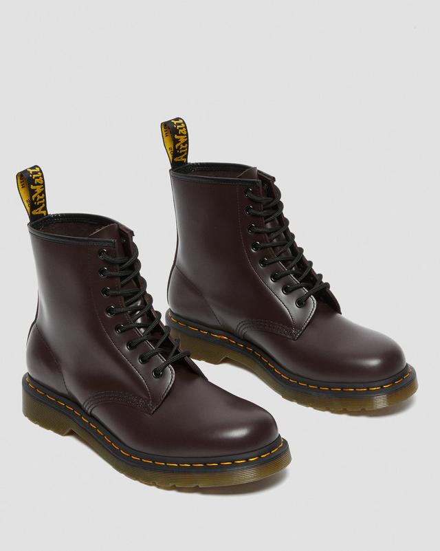 Boots 1460 en cuir Smooth à lacets Bordeaux