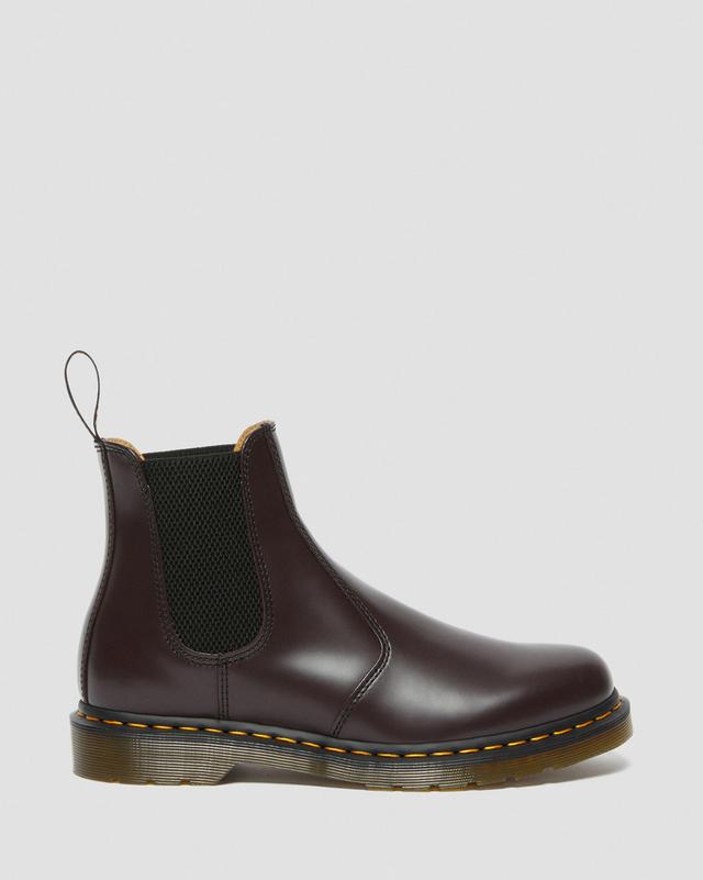 Chelsea boots 2976 Bordeaux à surpiqûre jaune en cuir lisse