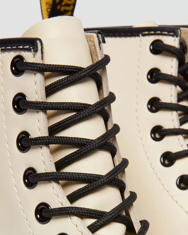 Boots 1460 en cuir Smooth à lacets Beige