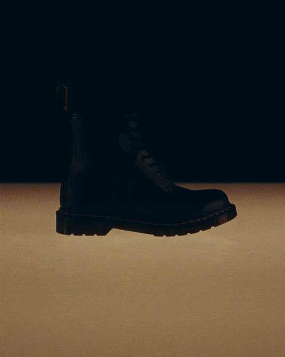 Boots 1460 en cuir Smooth à lacets Noir