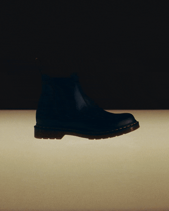 Chelsea boots 2976 Noir à surpiqûre jaune en cuir lisse